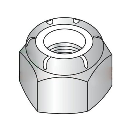 NEWPORT FASTENERS Nylon Insert Lock Nut, M10-1.50, 316 Stainless Steel, Not Graded, 500 PK 742972